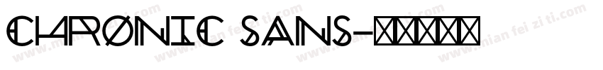 Chronic Sans字体转换